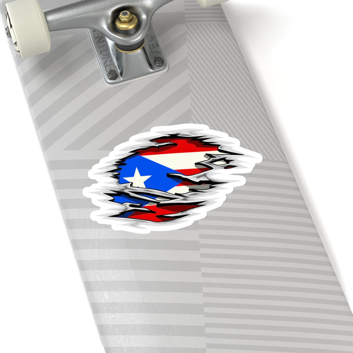 Puerto Rico Flag Cut Stickers