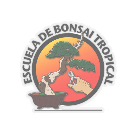 Escuela de Bonsai Tropical logo Cut Stickers