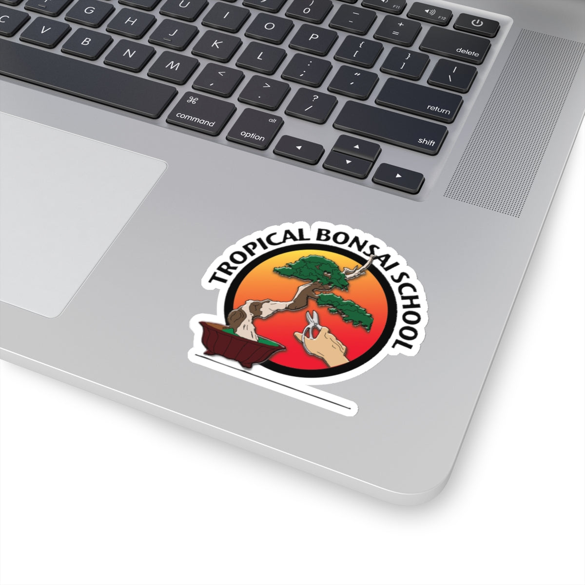 Tropical Bonsai School Logo Kiss-Cut Stickers