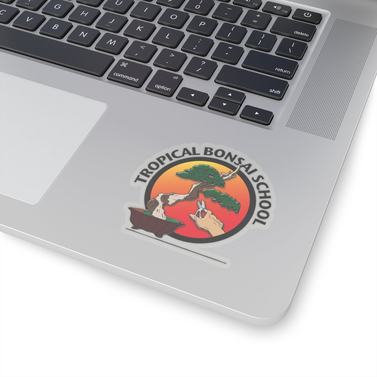 Tropical Bonsai School Logo Kiss-Cut Stickers