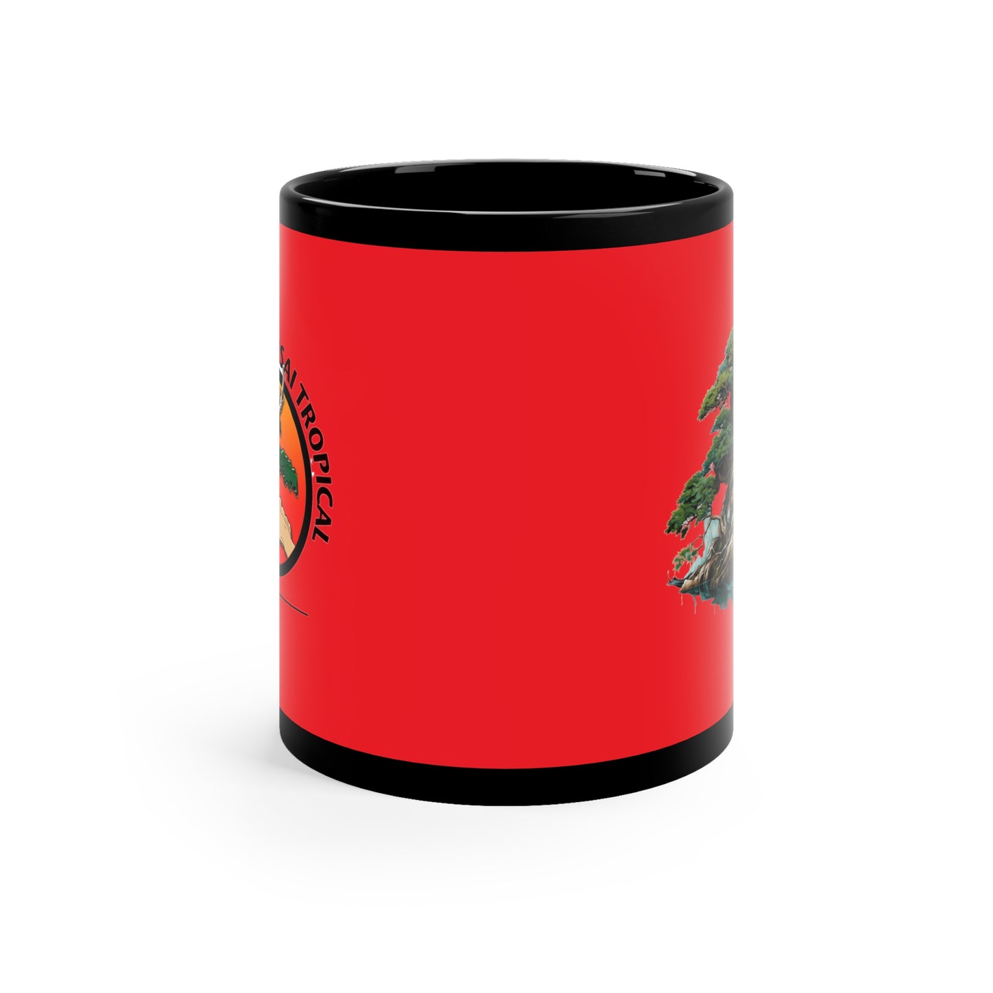 Escuela de Bonsai Tropical 11oz Black Mug