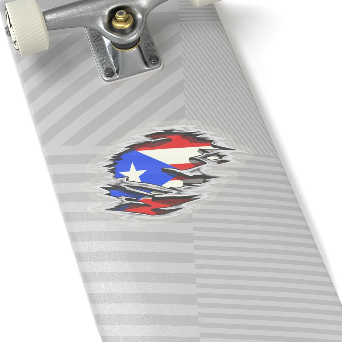 Puerto Rico Flag Cut Stickers