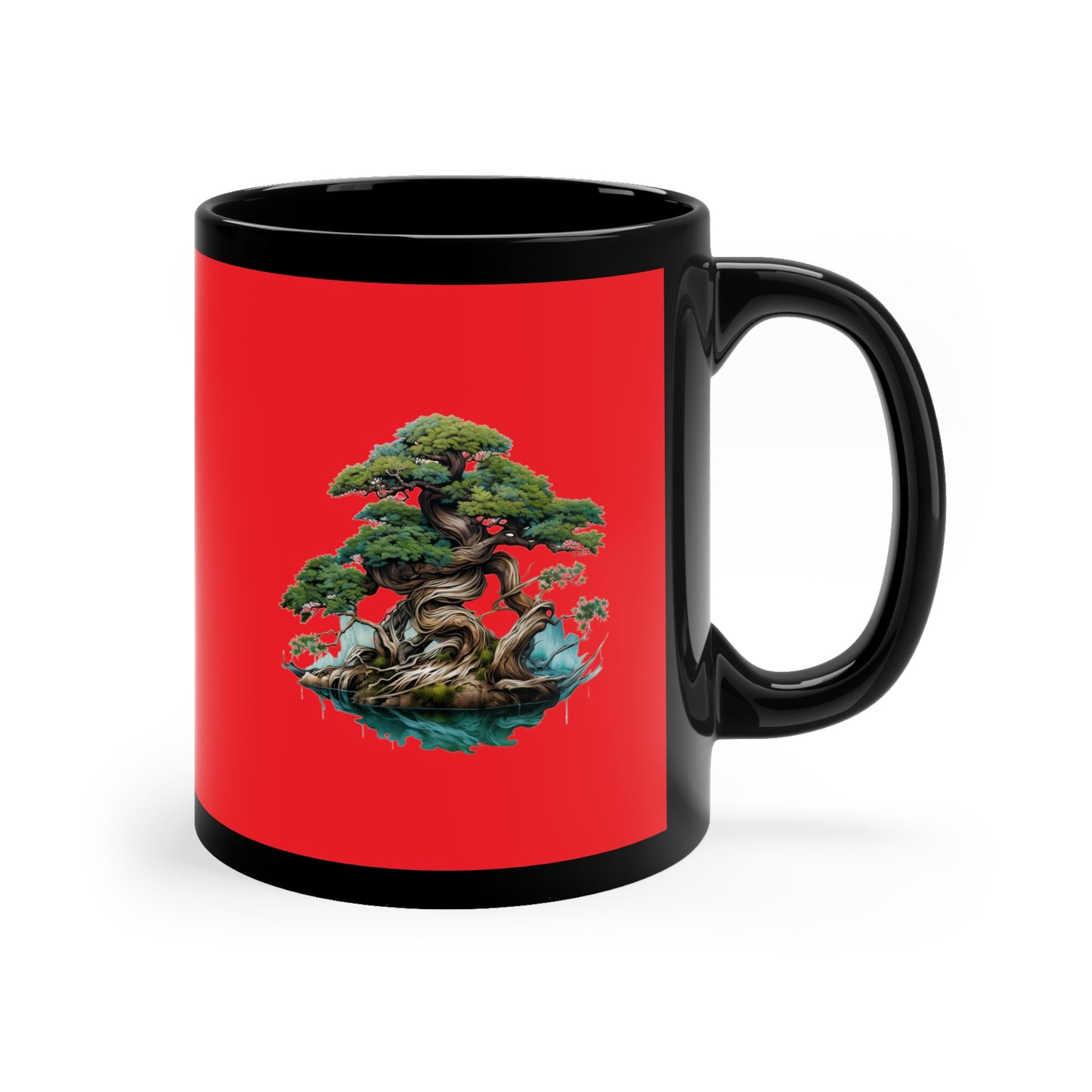 Escuela de Bonsai Tropical 11oz Black Mug