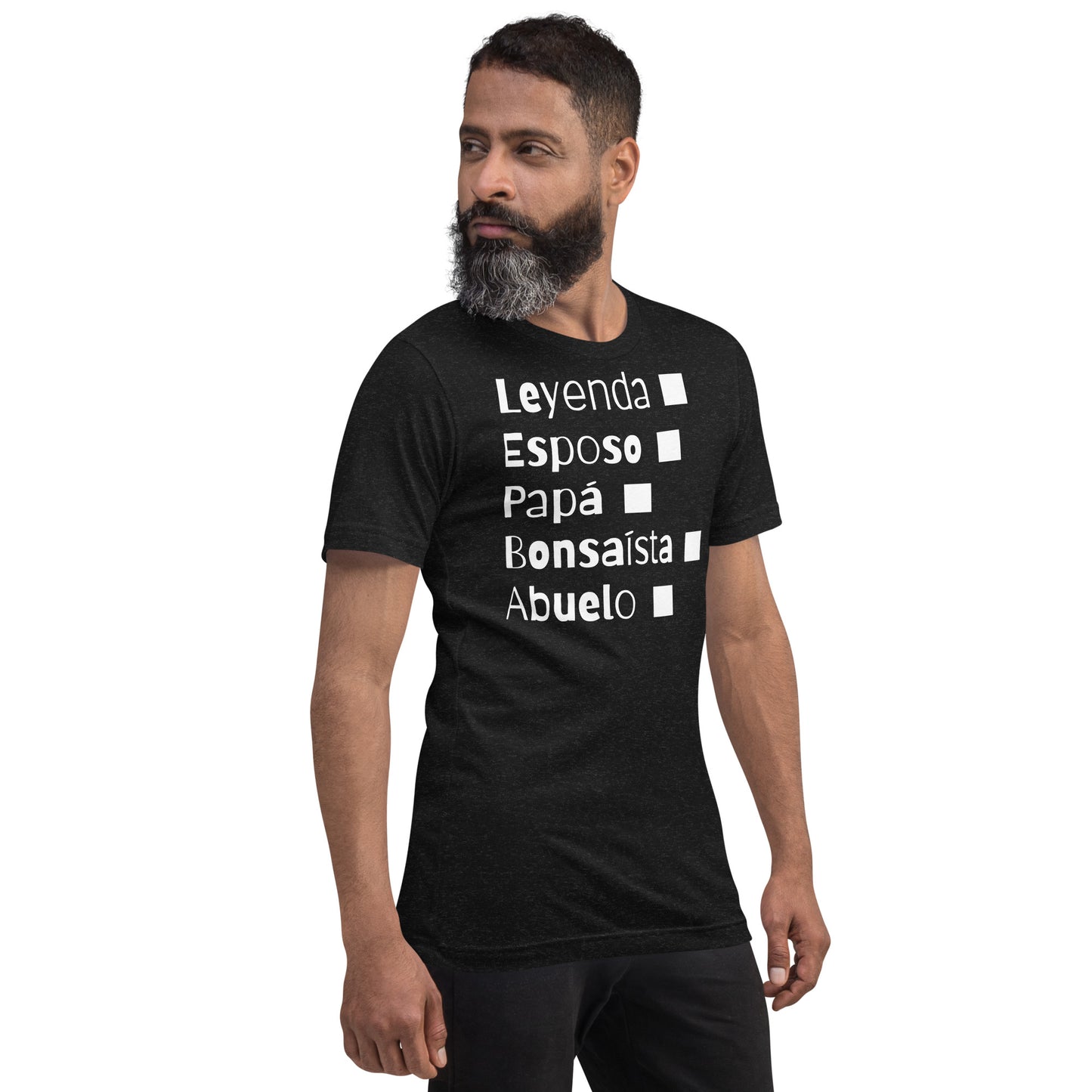 Bonsaista, Leyenda, Papa o Abuelo.Camiseta de manga corta unisex