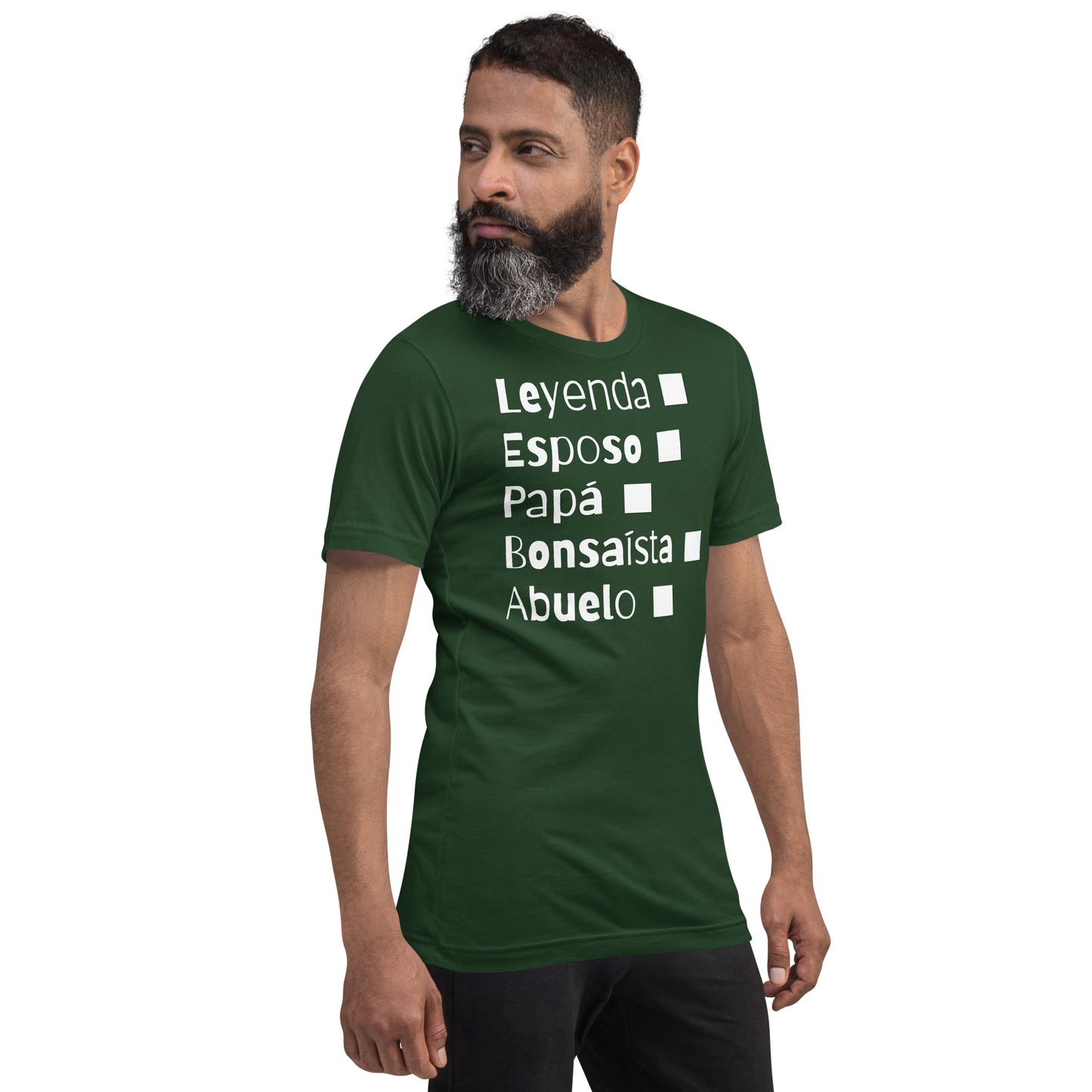 Bonsaista, Leyenda, Papa o Abuelo.Camiseta de manga corta unisex