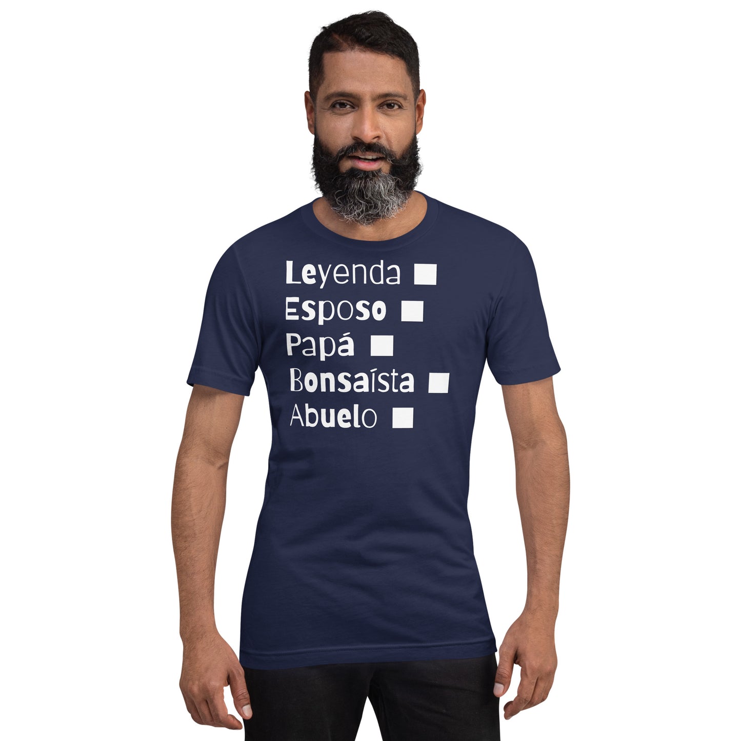 Bonsaista, Leyenda, Papa o Abuelo.Camiseta de manga corta unisex