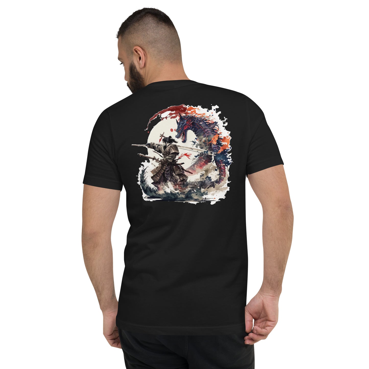 Camiseta de manga corta y cuello de pico unisex