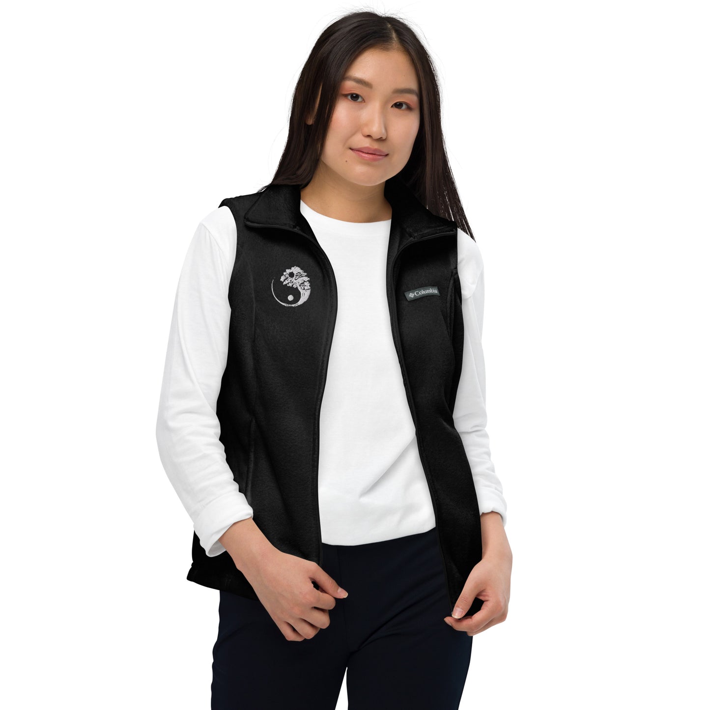 Chaqueta polar Columbia para mujer con logo de Yin Yang